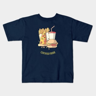 Certified Foodie Fast Food Kids T-Shirt